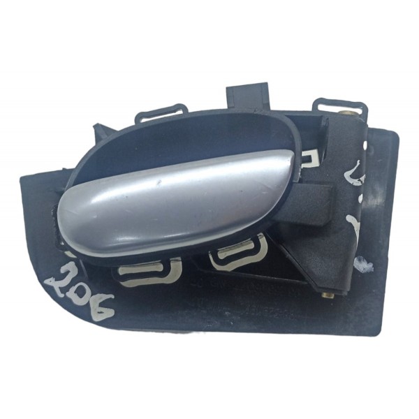 Maçaneta Interna Tras Dir Peugeot 206 2003 2004 2005 2006 Cinza Traseira