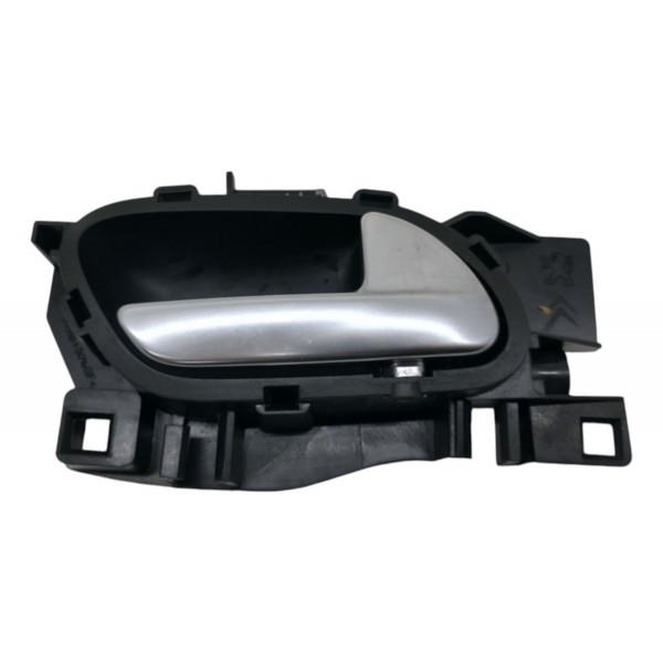 Maçaneta Interna Diant Direita Peugeot 208 2015 2016 2017 18 Preto Dianteira
