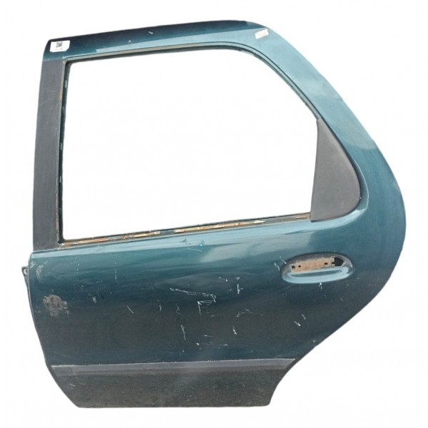 Porta Traseira Esquerda Renault Scenic 2001 2002 2003 2004 Verde Traseira Esquerdo