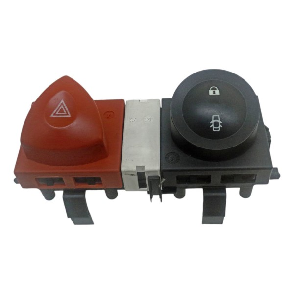Botão Pisca Alerta Trava Porta Renault Megane 2008 2009 2010 Preto