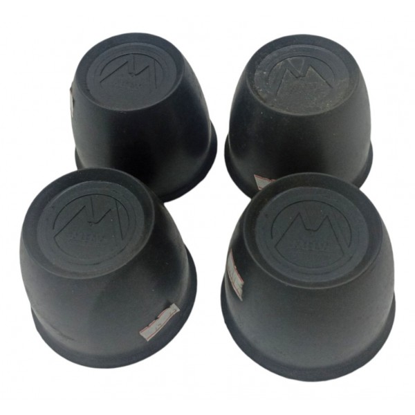Kit Calota Central Cubo Roda Copinho Vw Fusca Preto