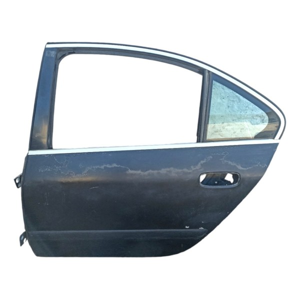 Porta Traseira Esquerda Peugeot 607 2001 2002 2003 2004 Preto Traseira Esquerdo