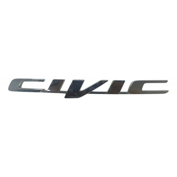 Emblema Honda Civic Cinza