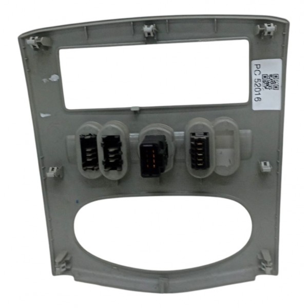 Acabamento Central Painel Renault Logan 2007 2008 2009 2010 Preto