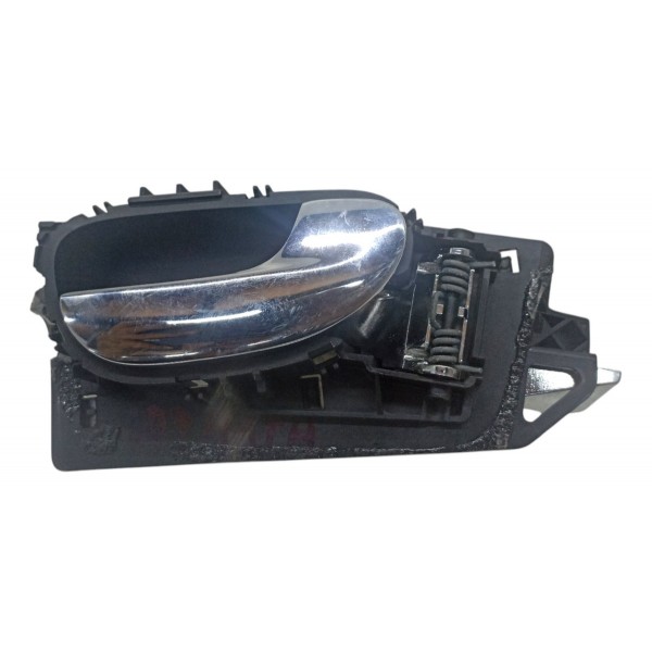 Maçaneta Interna Tras Direita Peugeot 307 2008 2009 2010 11 Preto Traseira