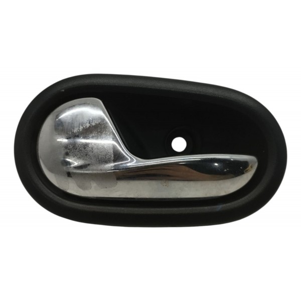 Maçaneta Interna Diant Esq Renault Sandero 2014 2015 2016 Prateado Dianteira