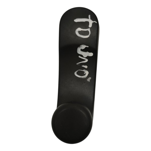 Manivela Vidro Porta Fiat Uno Vivace 2012 2013 2014 2015 Preto