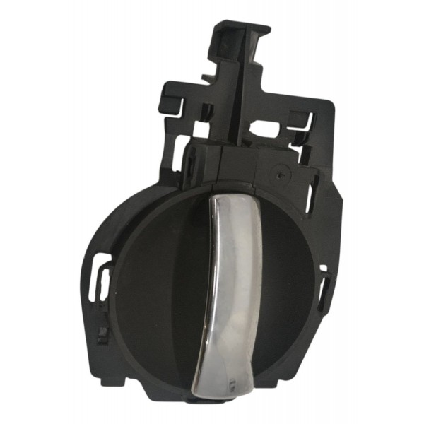 Maçaneta Interna Diant Esq Citroen C3 2005 2006 2007 2008 09 Prateado Dianteira