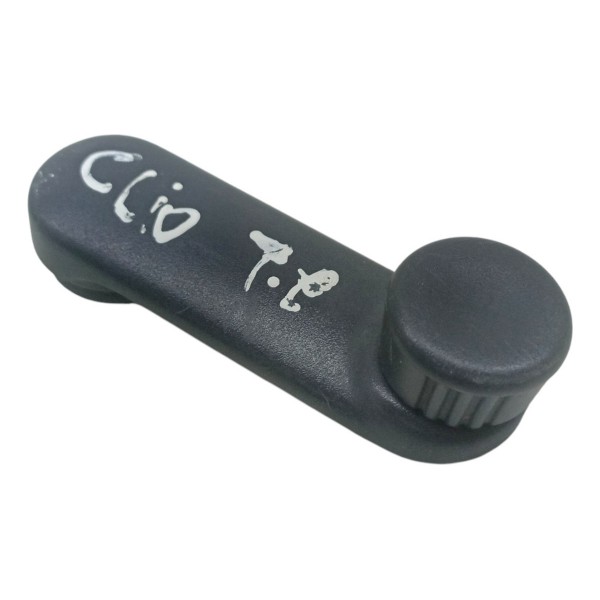 Manivela Porta Vidro Renault Clio 2002 2003 2004 2005 2006 Preto