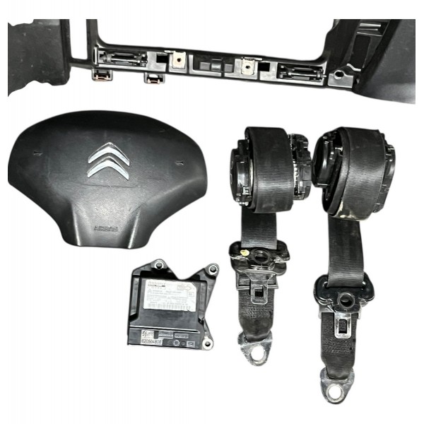 Kit Airbag Citroen C3 1.5 2014 2015 2016 2017 2018 2019 2020 Preto