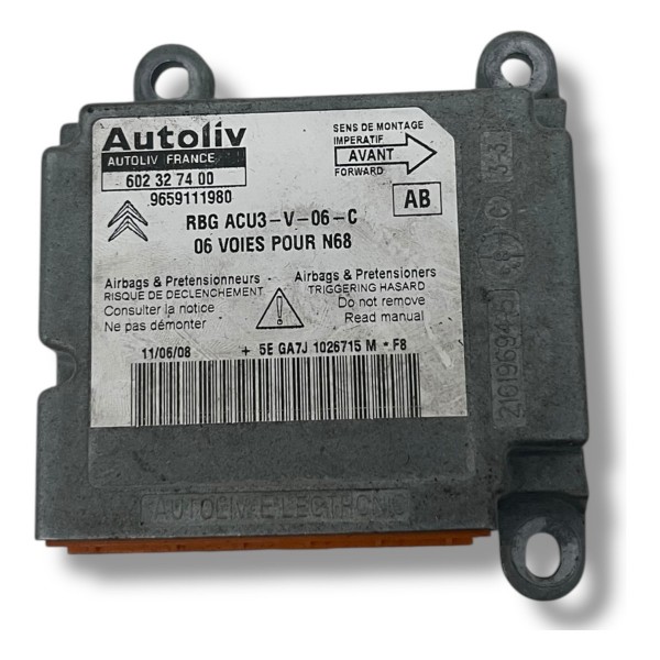 Módulo Central Airbag Citroen Picasso 2008 2009 2010 2011 12