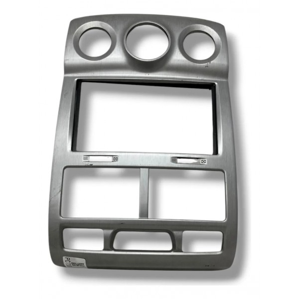 Moldura Central Painel Kia Sportage 2007 2008 2009 2010 12 Prata