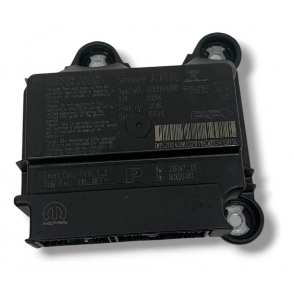 Módulo Airbag Fiat Mobi 1.0 16 2018 00520040900 Reconfigurar