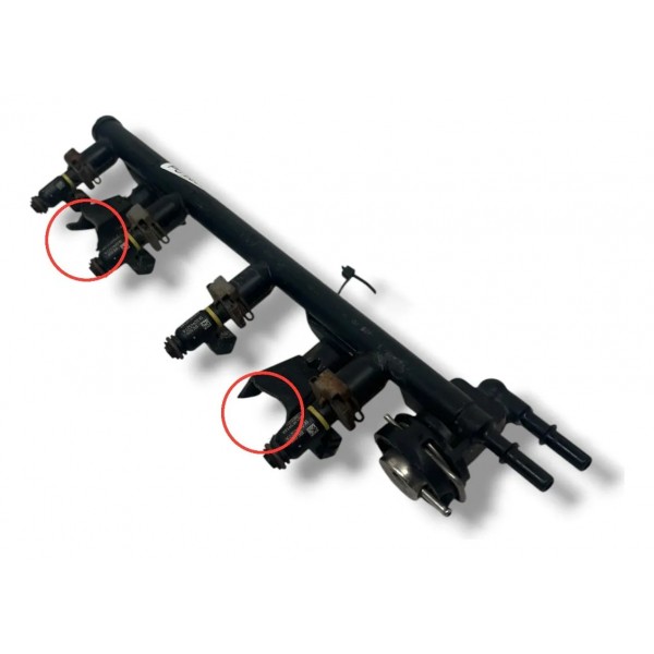 Flauta Bico Injetor Ford Fiesta 1.6 2010 2011 2013