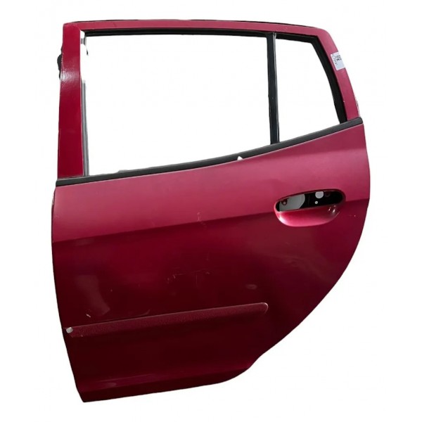 Porta Traseira Esquerda Kia Picanto 2006 2007 2008 Detalhe Traseira Esquerda Vermelho