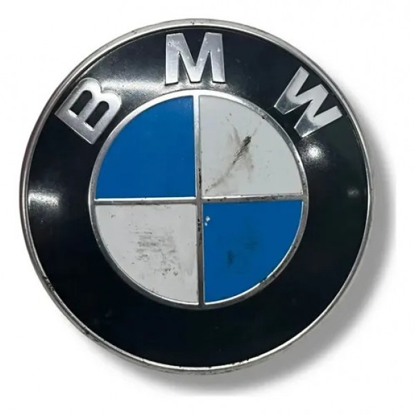 Emblema Capô Bmw X1 2010 2011 2012 2013 2014 2015 Preto