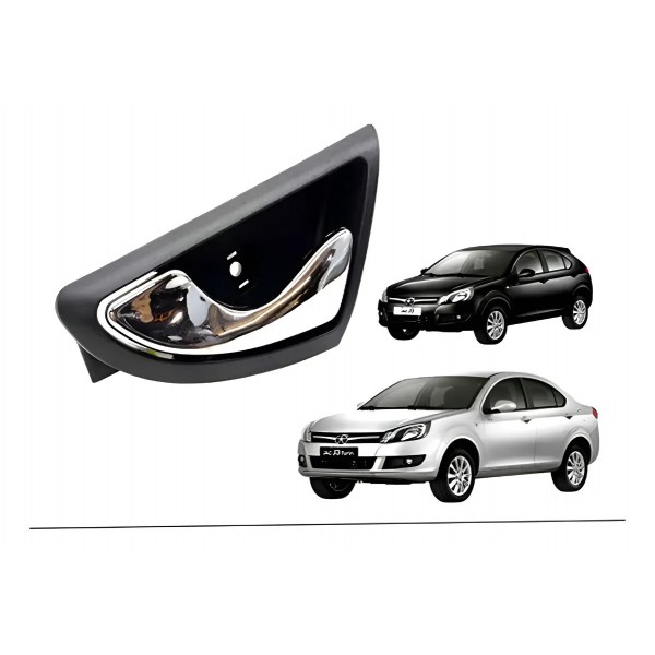 Maçaneta Interna Dianteira Esquerda Jac J3 2010 A 2013 Cinza Dianteira